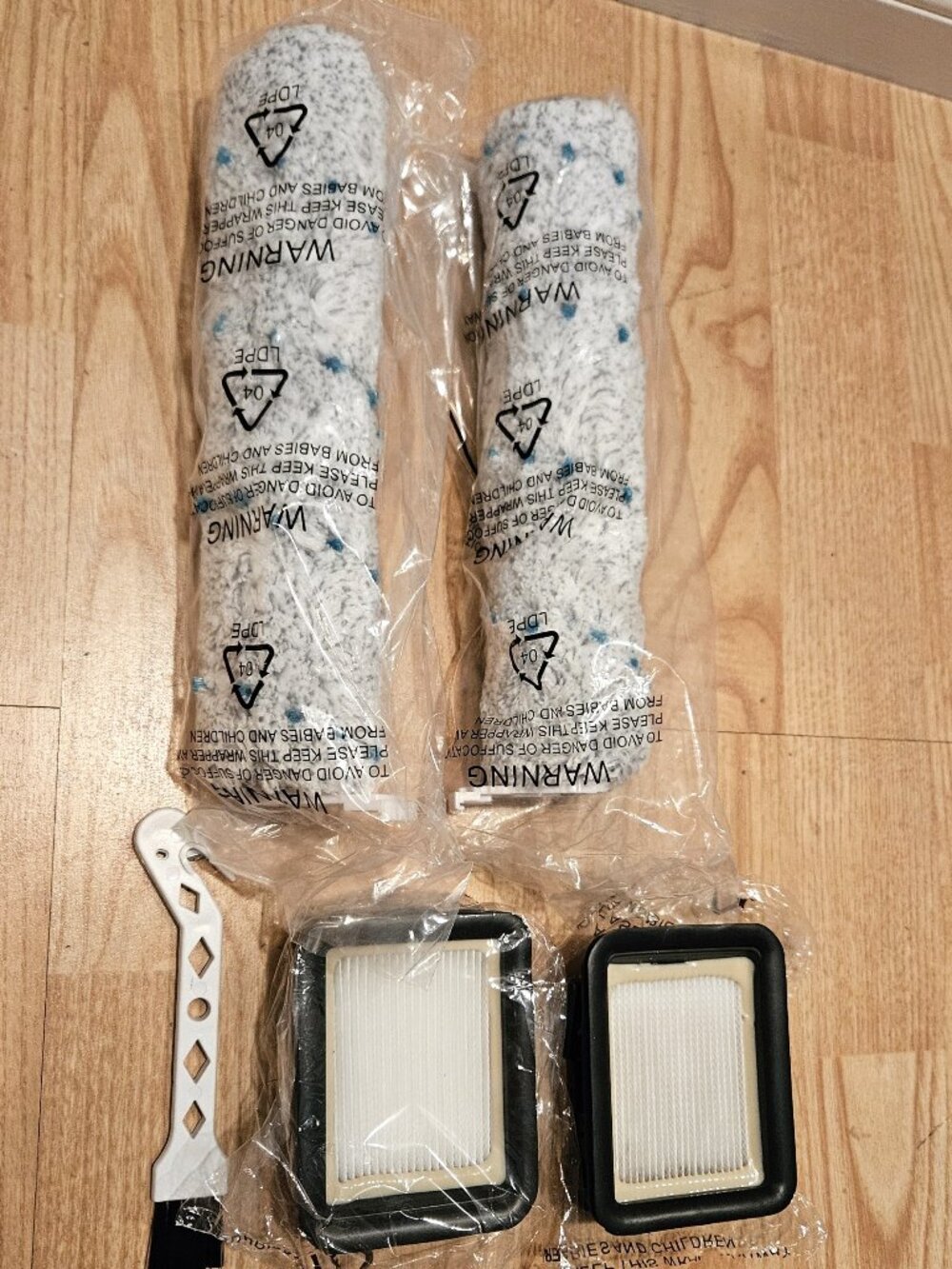 2 New Bissell Crosswave Replacement Rollers and 1 New Filter
